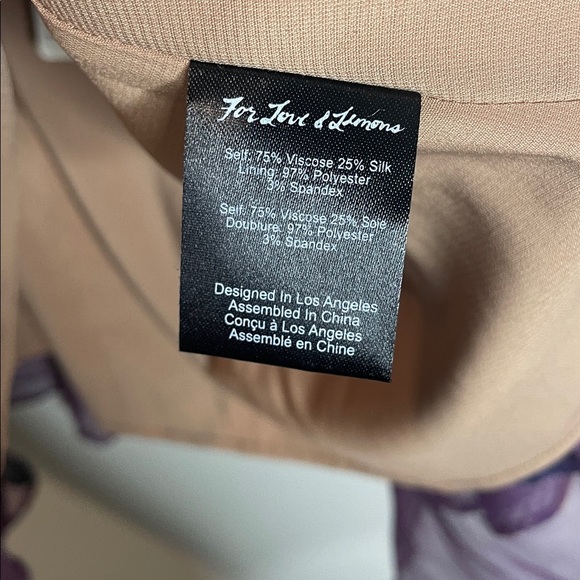 For Love And Lemons | Women’s Purple Floral Sheer Cleo Mini Dress Size Small NWT - Picture 5 of 8